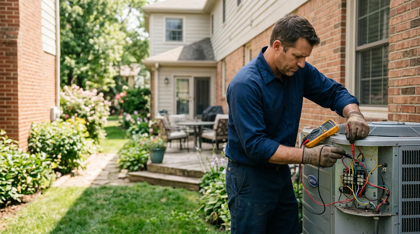 HVAC technician working near Tujunga, CA